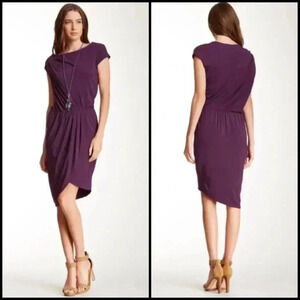 Tart Brookings Potent Purple Asymmetrical Hemline Dress